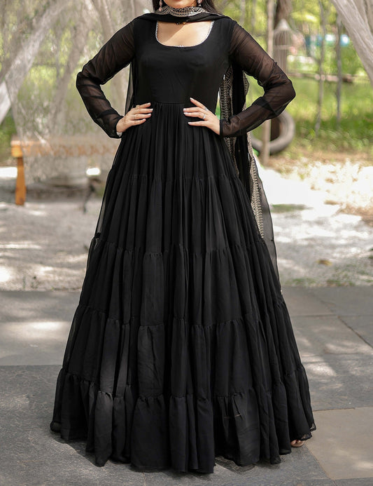 Georgette Flared Anarkali Suit