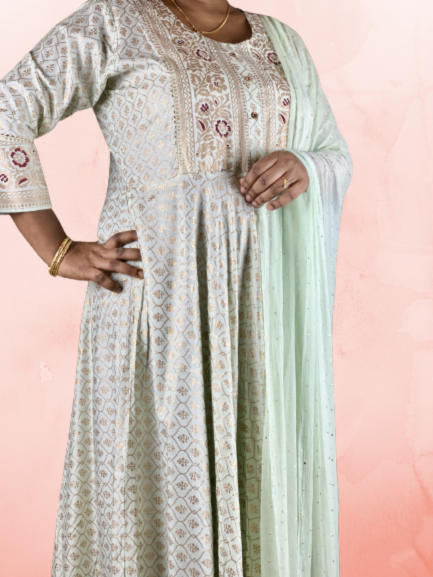 Green Kurta salwar