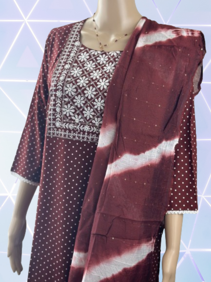 Mirror work kurta salwar