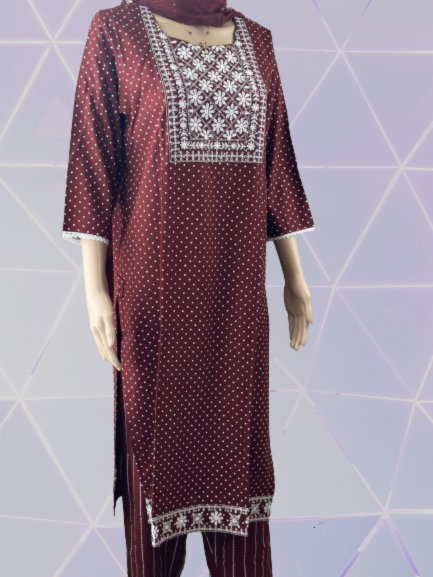 Mirror work kurta salwar