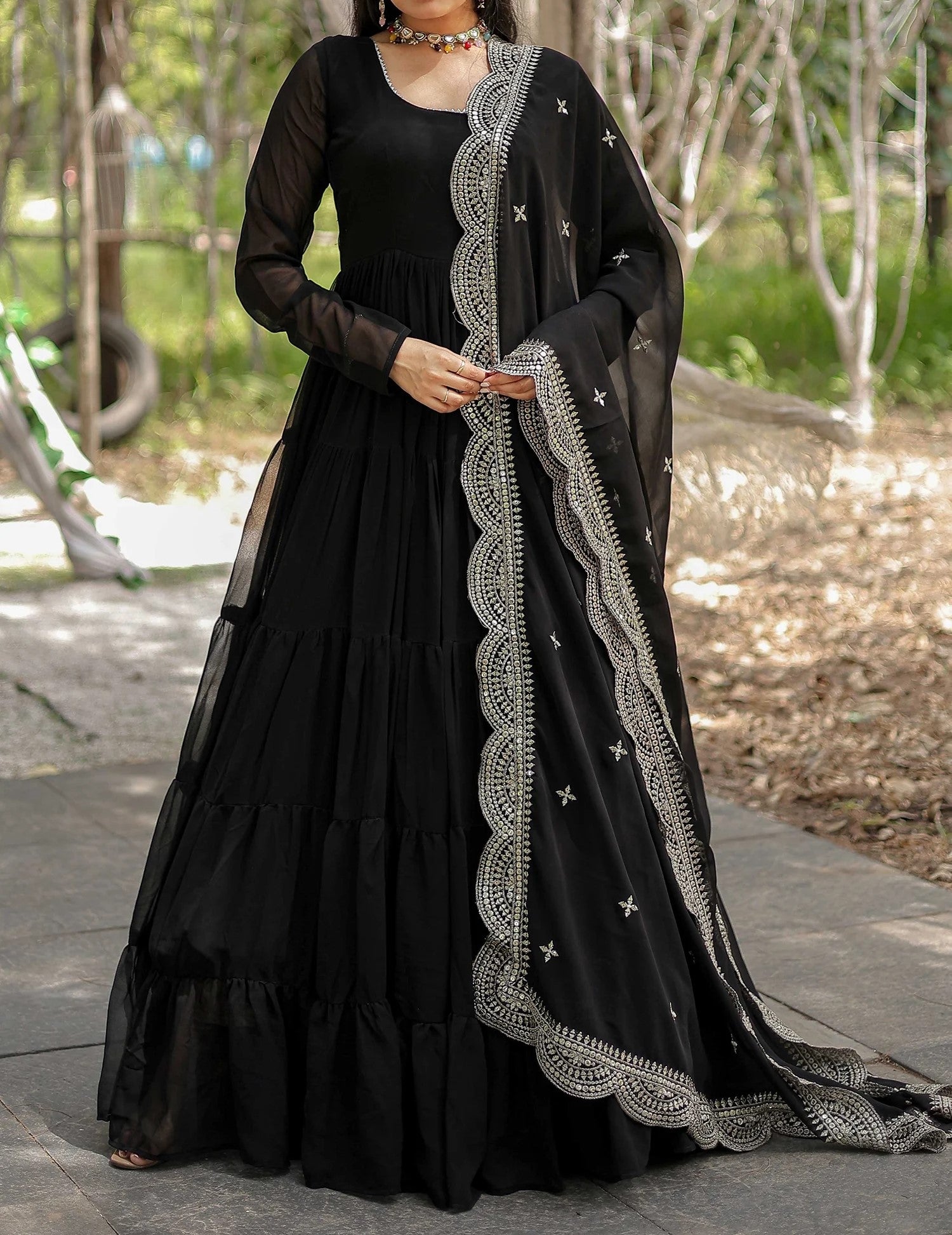 Flared anarkali suits hotsell